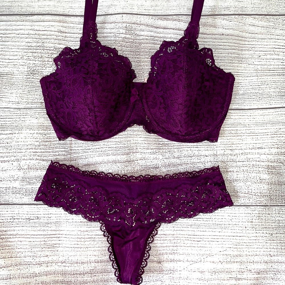 NWOT Body by Victoria Lined Demi Bra and Panties